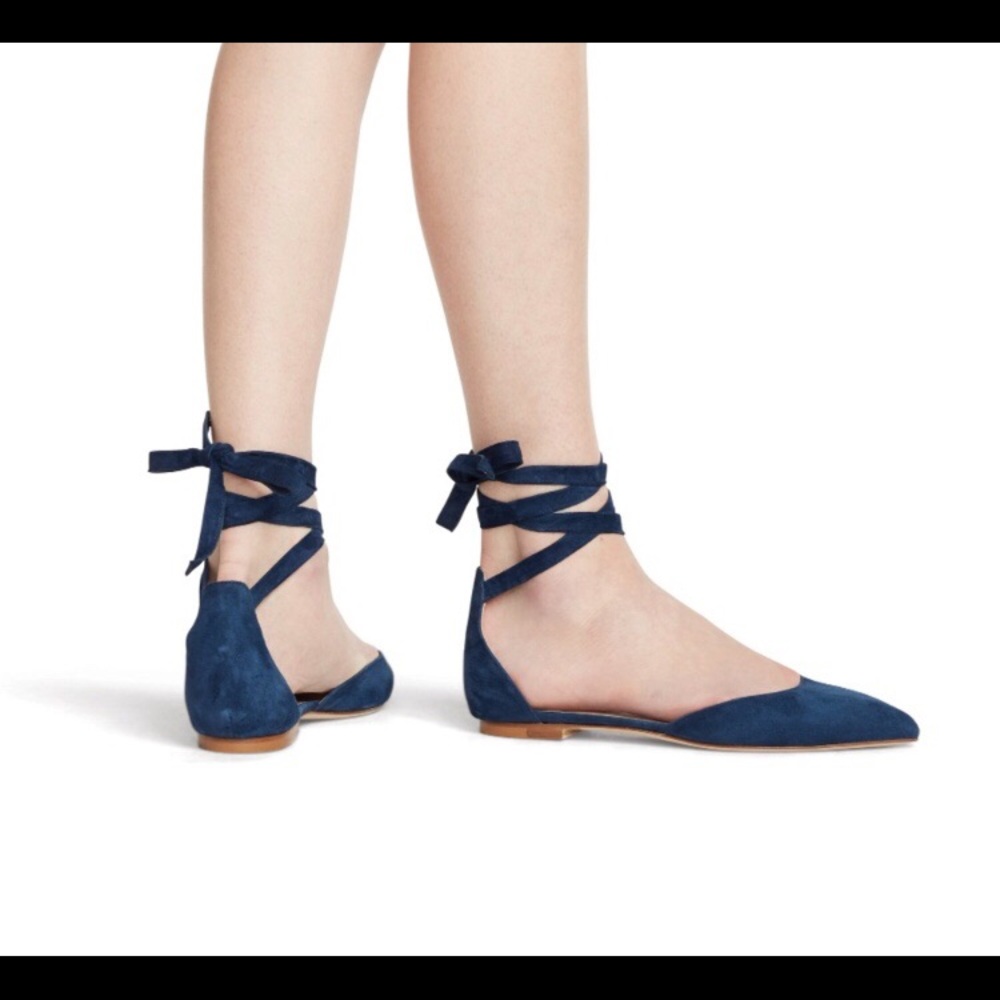 M. Gemi Folata d’Orsay Flats, Suede Navy